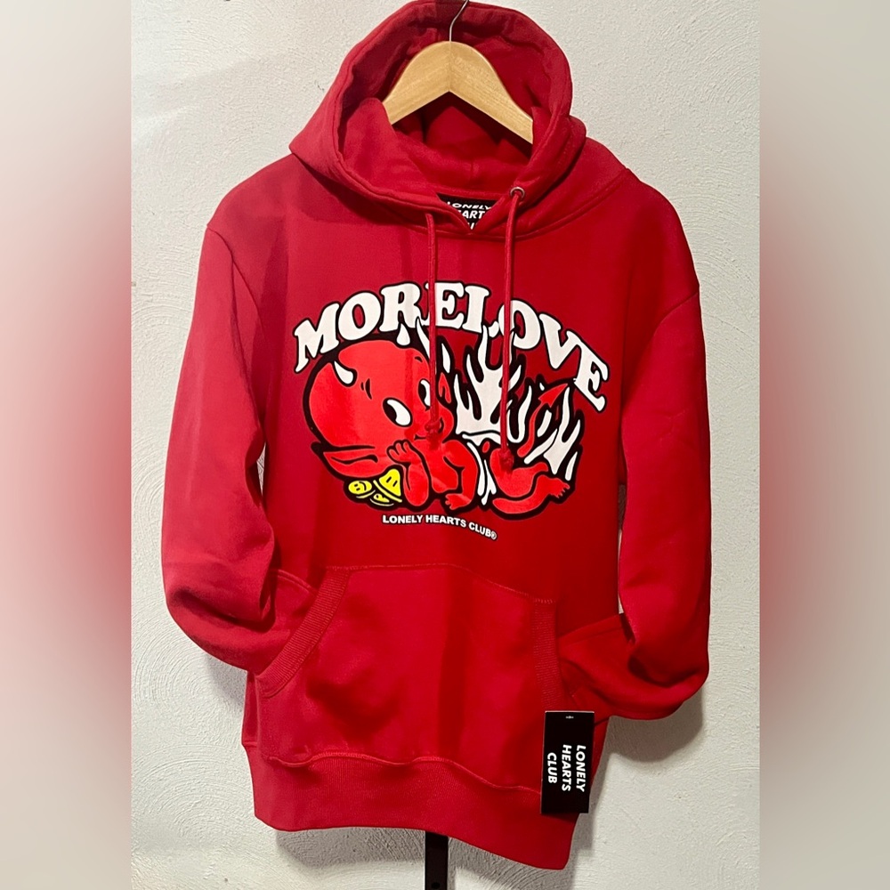 $120 NWT Lonely Hearts Club More Love Hoodie